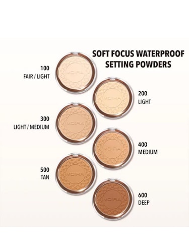 Polvo compacto a prueba de agua Moira Cosmetics Deep