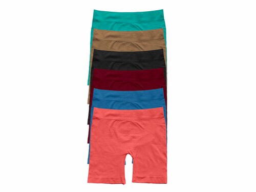 Paquete con 6 Boxer Largo para Mujer tipo Blumer Tatys Fashion Pack Incluye 6 Diferentes Colores.