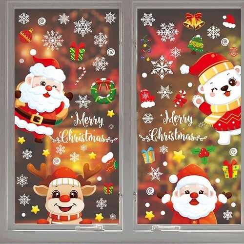 Pegatinas Para Ventana De Navidad decoraciones Navideñas.