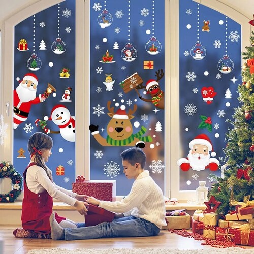 Pegatinas Para Ventana De Navidad decoraciones Navideñas.
