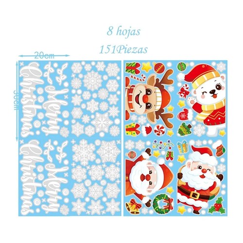 Pegatinas Para Ventana De Navidad decoraciones Navideñas.
