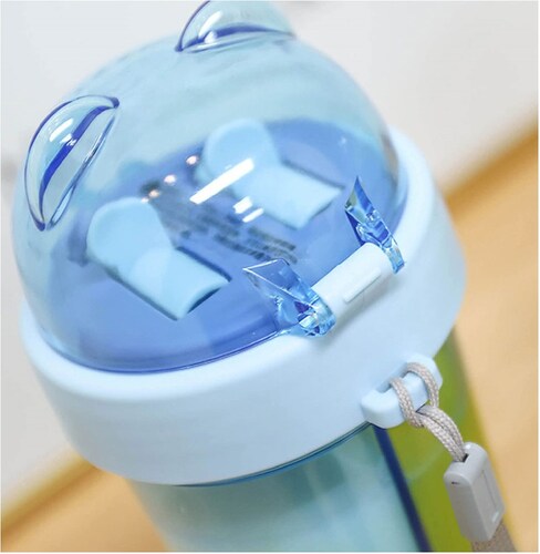 Vaso de Oso  420ml para Doble Bebida Azul.