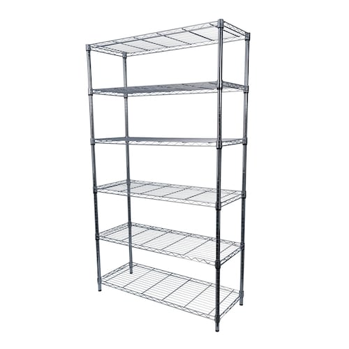Estante Rack De 6 Niveles De Metal 182 X 106 X 40.6 CM, Soportan Un Peso Máximo De 952.8 kg 