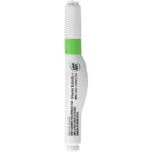 Corrector líquido Paper Mate Tipo Pluma en Tamaño Pequeño, 3.5 ml, Secado Rápido 12pack