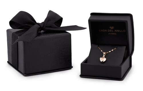 Cadena Gargantilla Dama Corazón Oro 10k Sólido 