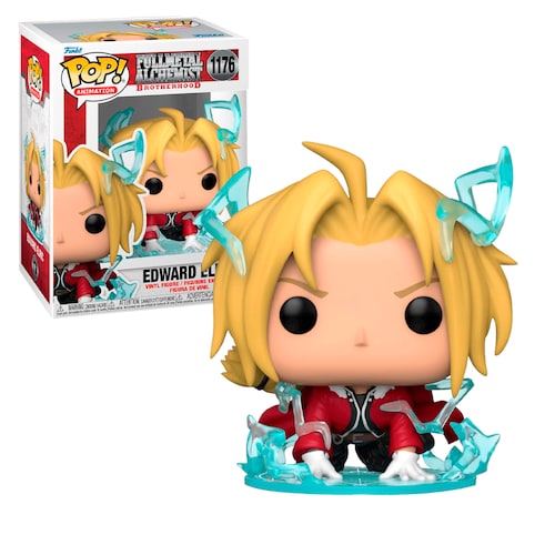 Funko Pop Animation: Full Metal Alchemist- Edward w/Energy #1176 con Protector de Acrilico