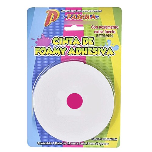 Cinta Adhesiva Foam Doble Cara Adhesiva Extra Fuerte Multi usos pared manualidades.