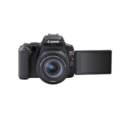 canon cámara digital slr con objetivo canon eos rebel sl3 - 24.1megapíxel - 18mm-55mm - negro