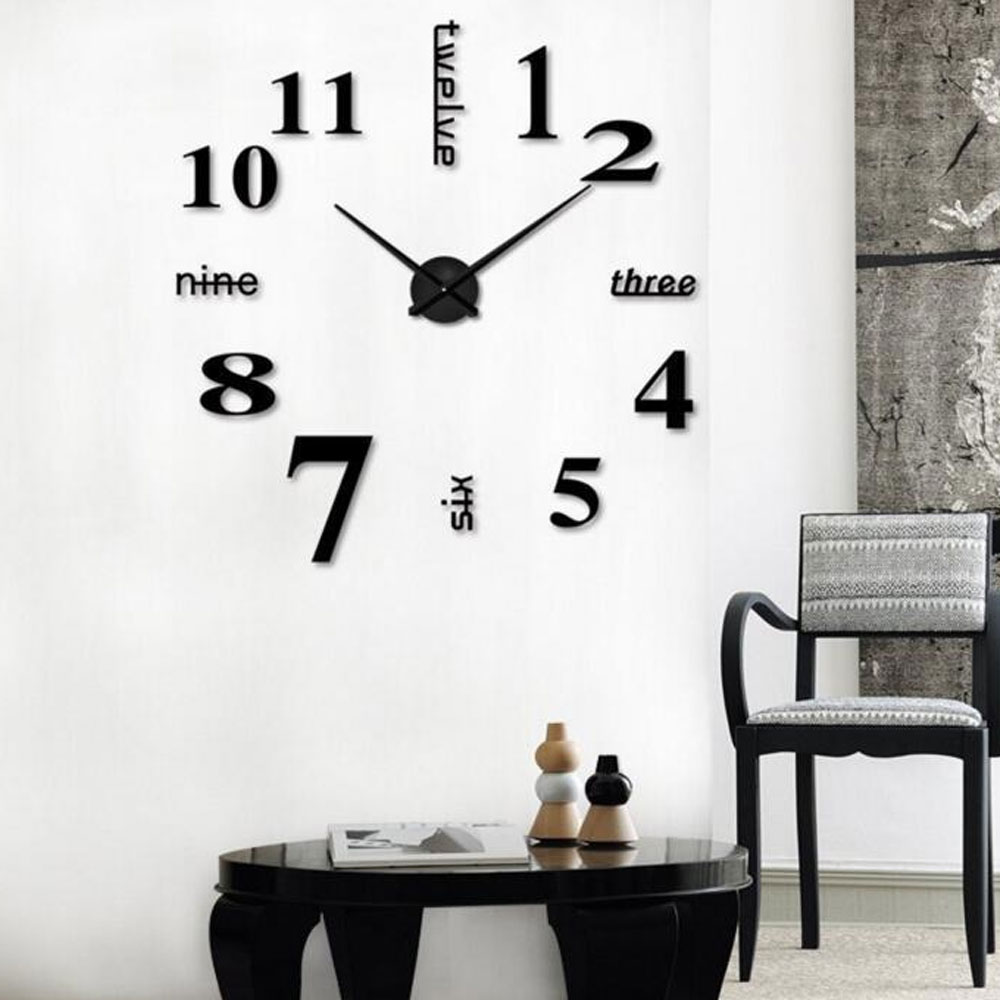 Reloj de best sale pared gigante 3d