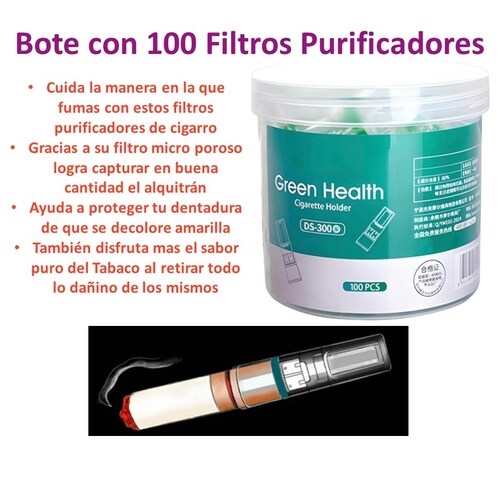 Adous 100 Set Filtro Boquilla Purificador Bong Concentrador