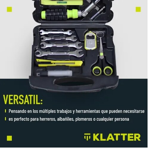 Set De Herramientas Manuales 189 Piezas Con Estuche Klatter