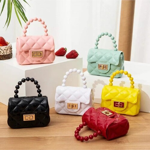Bolsita Monedero Color Negro Hermosas Moda Mujer Bolsita Mano