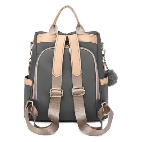 Mochila Mujer Paño De Oxford Impermeable Anti-robo Monedero.
