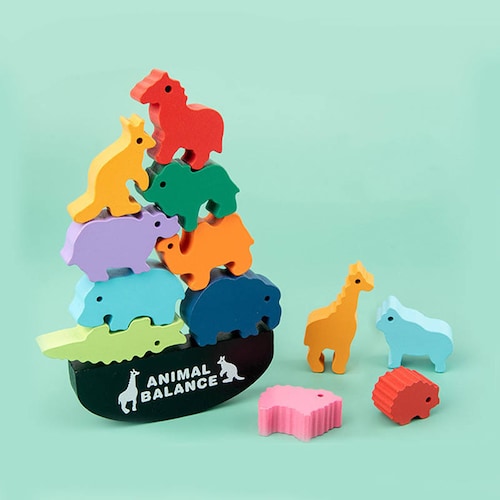Balanza Del Mundo Animal- Marino juego Didactico Para Niños Y Niñas Juguete animales montessori juego de bloques 
