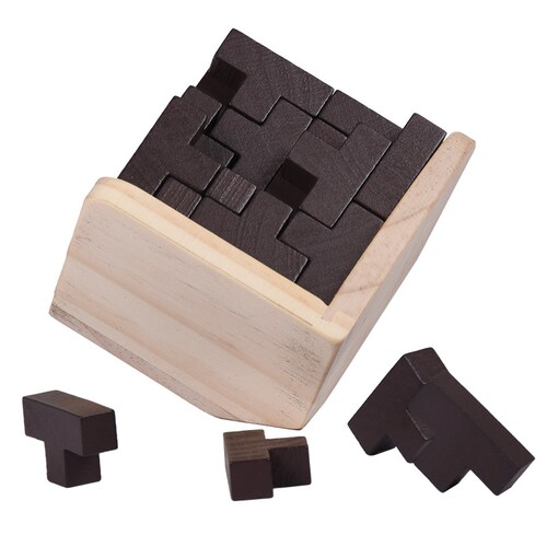 CUBO ROMPECABEZAS 3D EN FORMA DE T, JUEGO EDUCATIVO