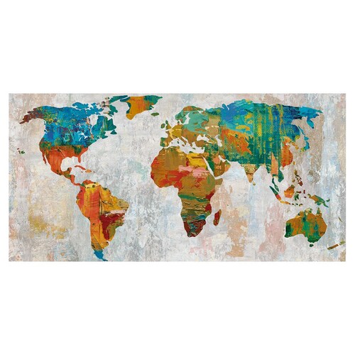 Cuadros Decorativos - Mapa del mundo abstracto de Paul Duncan