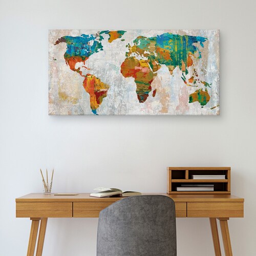 Cuadros Decorativos - Mapa del mundo abstracto de Paul Duncan