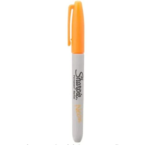 Sharpie Marcador Neon Permanente Punto Fino, 5 Colores Surtidos
