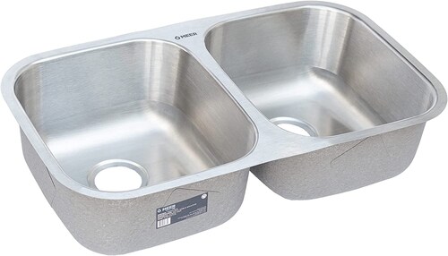 Kit de Tarja Doble de Acero Inoxidable con Mezcladora Monomando y Escurridor de Platos – Ideal para Cocinas Modernas y Espaciosas