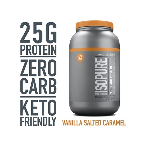 Proteina Isopure Vainilla Caramelo 42 Serv