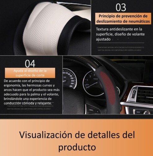 Funda Para Volante Fibra De Carbono Forma Redondo