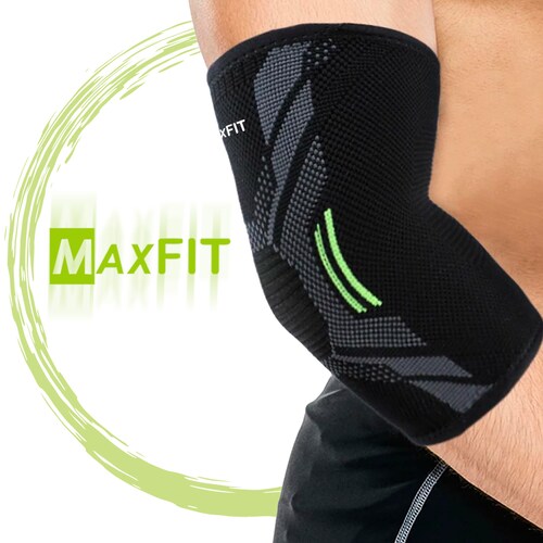 Par de  Codera Elastica Compresion Deportiva Lesion Maxfit Hz006