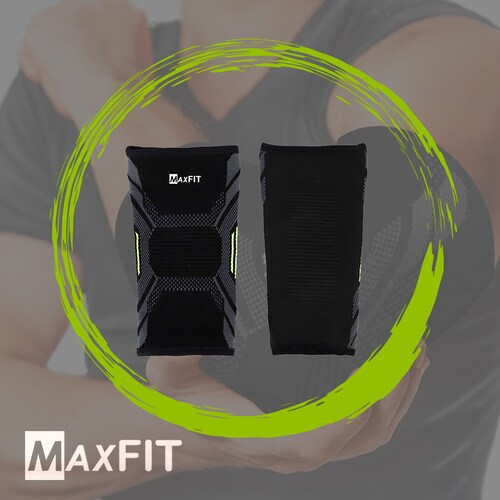 Par de  Codera Elastica Compresion Deportiva Lesion Maxfit Hz006