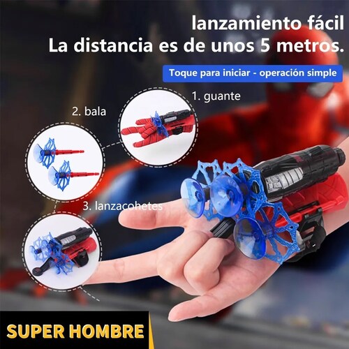 Guantes De Spiderman Para Niños Juguetes Plástico Lanzador