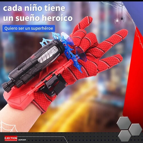 Guantes De Spiderman Para Niños Juguetes Plástico Lanzador