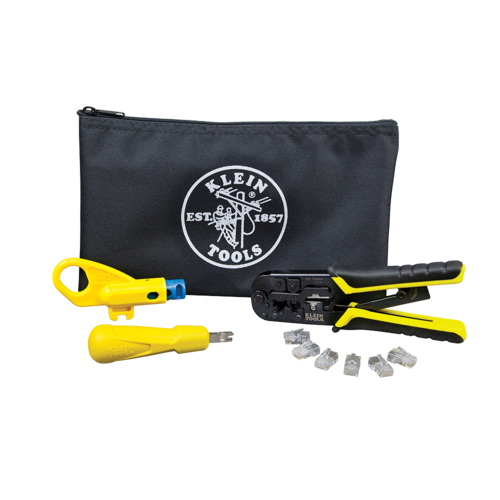 Kit de Instalación de cable UTP con Estuche (Desforrador + Ponchadora + Ponchadora 110 