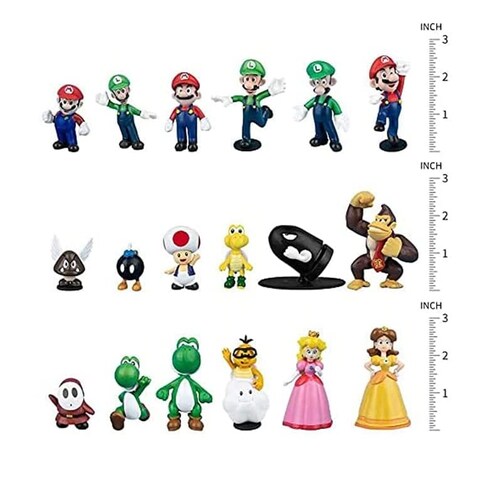 Super Mario Bros, Luigi, Yoshi, 18 Piezas
