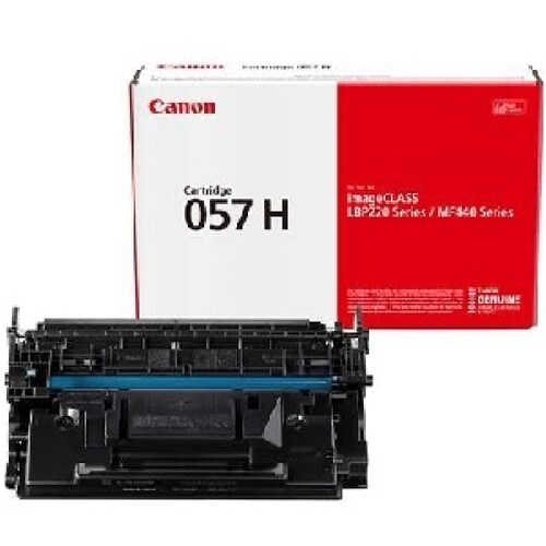 canon cartucho de tóner canon 057h - negro original - láser - alto rendimiento