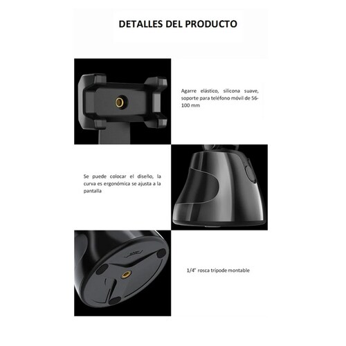 Soporte Celular Seguimiento Automático Giratorio 360 Grados Robot