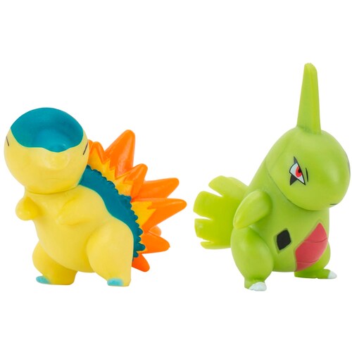 Pokemon Larvitar y Cindaquil.