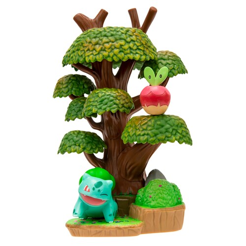Pokemon Ambiente Bosque de verano Applin + Bulbasaur