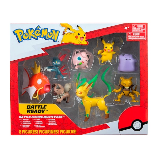 Pokemon Multipack Pikachu + Jigglypuff + Leafron + Abra + Sneasel + Ditto + Rockruff + Magikarp