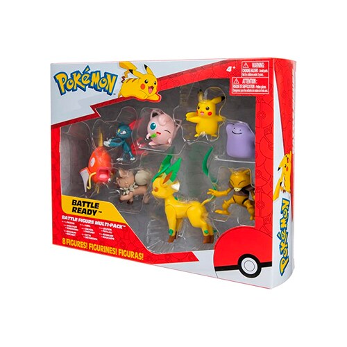 Pokemon Multipack Pikachu + Jigglypuff + Leafron + Abra + Sneasel + Ditto + Rockruff + Magikarp