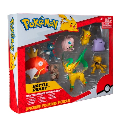 Pokemon Multipack Pikachu + Jigglypuff + Leafron + Abra + Sneasel + Ditto + Rockruff + Magikarp