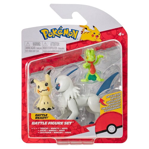 Pokemon Treecko + Mimikyu + Absol original.
