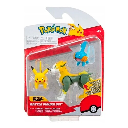 Pokemon Pikachu + Mudkip + Boltund original.
