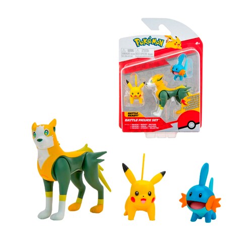 Pokemon Pikachu + Mudkip + Boltund original.
