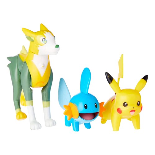 Pokemon Pikachu + Mudkip + Boltund original.