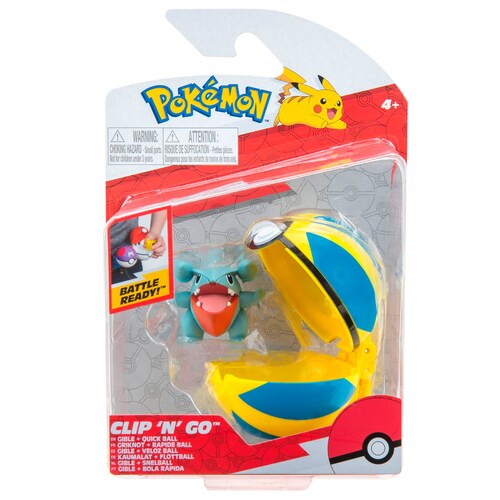 Pokemon Gible + Quick Ball.