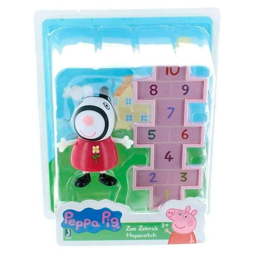 Peppa Pig Juego de Piso con Zoe Cebra Peppa 1pz Ind..