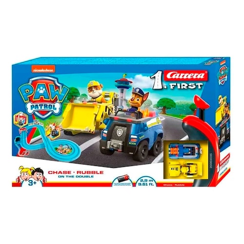 Paw Patrol Chase - Rubble 1 Carrera First Pista de Carreras.