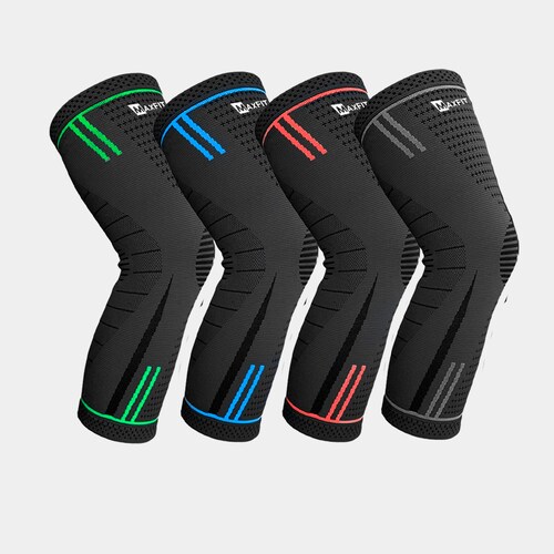 Par De Rodillera De Compresión Ajustable Deportiva, Larga, MAXFIT HX933