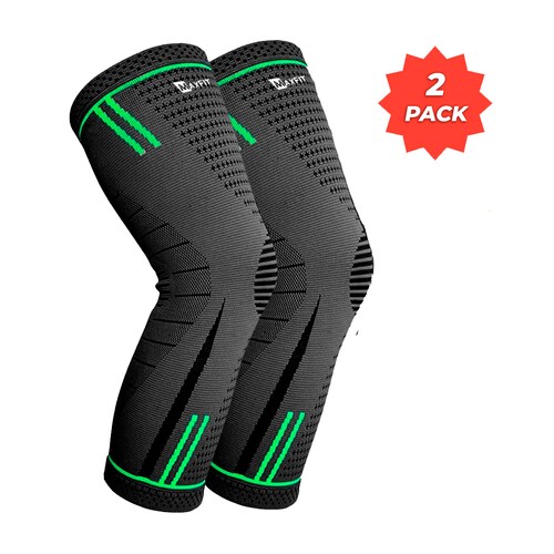 Par De Rodillera De Compresión Ajustable Deportiva, Larga, MAXFIT HX933