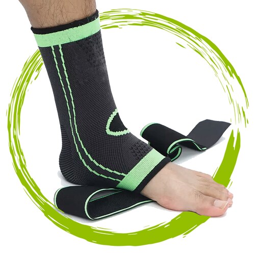 Par De Tobillera De Compresión Ajustable Con Cintas MAXFIT HH007