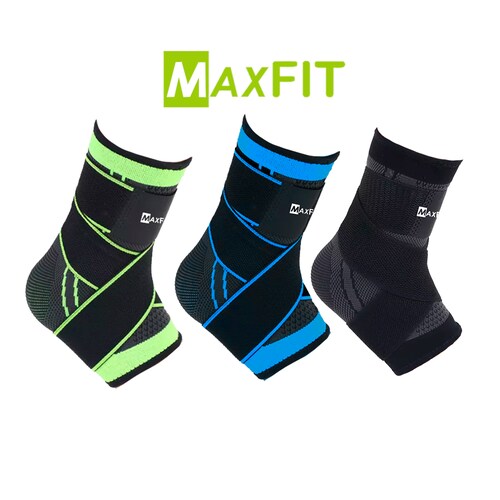 Par De Tobillera De Compresión Ajustable Con Cintas MAXFIT HH007