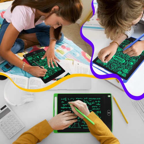 [2 PIEZAS] Pizarrón Mágico Archy Tablet LCD Borrable y Electrónico de 8.5" con Pluma Punta Redonda Tipo Tablet Tablero de Dibujo.